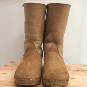 ***SOLDPenelope Chilvers Shearling-Lined Clog Boots Size 38 similar to SVEN  No…